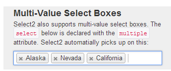 multiple value select boxes