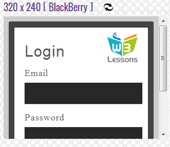 Blackberry Login Form