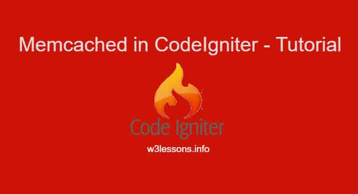 Memcached in Codeigniter