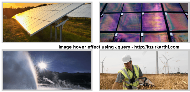 Image hover effect using jquery