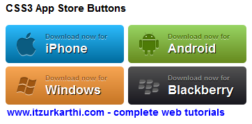 App Store Button using CSS3