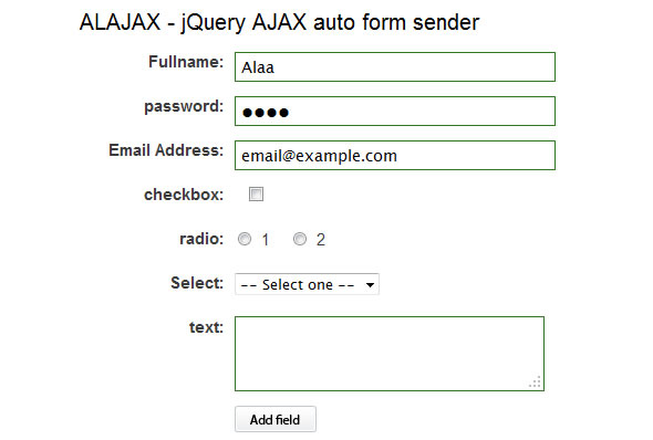 Normal HTML Form into AJAX Form