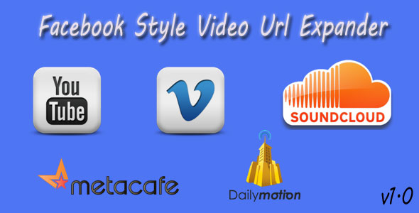 Facebook Style Video Url Expander