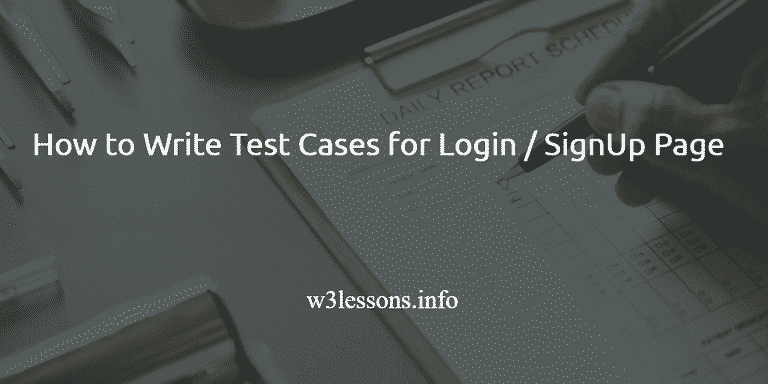 How to Write Test Cases for Login Page