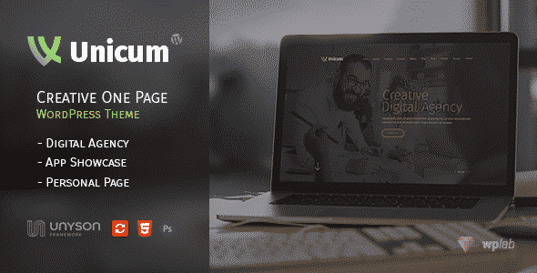 free one page parallex wordpress theme