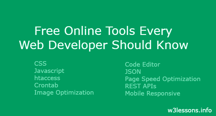 20+ online web developer tools